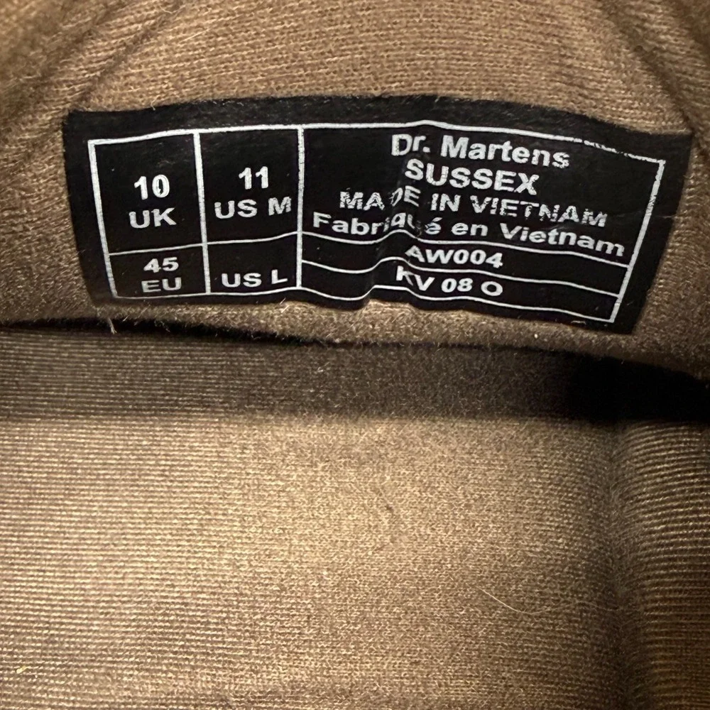 Dr Martens Sussex Chukka Desert Boot Mens 11 Brown Leather Casual Minimalist